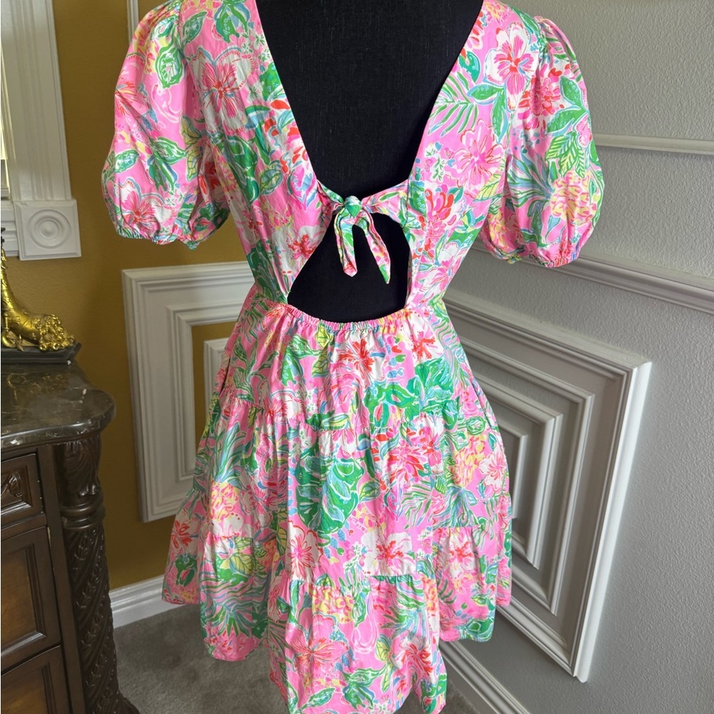 Lilly Pulitzer
Nalani Dress Floral V-Neck Puff Sleeve Dress - Picture 7 of 12
